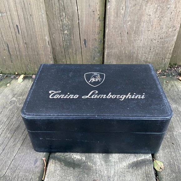 NEW Tonino Lamborghini Men's Chronograph Diamond Bezel Leather Strap Watch - Picture 7 of 16